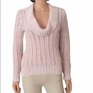 NWOT Caslon pink knit scoop neck sweater